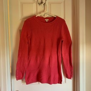 Pink tunic length sweater